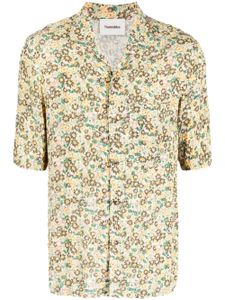 Nanushka chemise plissée Bodil à fleurs - Jaune