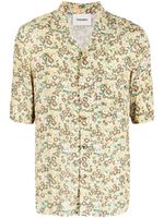 Nanushka chemise plissée Bodil à fleurs - Jaune