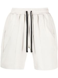 STYLAND short en coton à taille à lien de resserrage - Gris