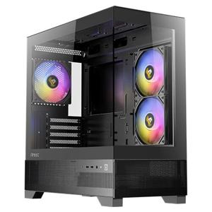 Antec CX500M RGB tower behuizing 2x USB-A | 1x USB-C | Tempered Glass