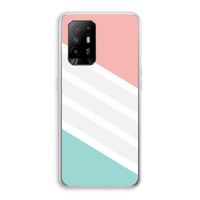 Strepen pastel: Oppo A95 5G Transparant Hoesje