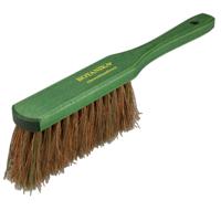 Buemag stoffer/handveger - groen - kokoshaar/hout - handveger - met ophangoog - voor buiten