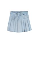 NoNo zomer skort meisjes - denim blauw - plooien - Sella