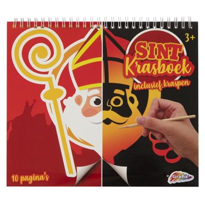 Grafix Sinterklaas krasboek - kras de tekening af