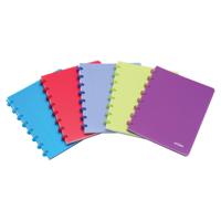 Atoma Trendy schrift, ft A5, 144 bladzijden, PP, geruit 5 mm, geassorteerde kleuren