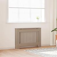 Radiatorafdekking 2 pcs Bruin 112 x 19 x 81.5 cm Bewerkt hout