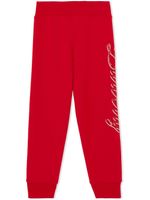 Burberry Kids pantalon de jogging à logo imprimé - Rouge - thumbnail