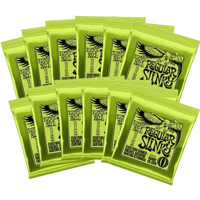 Ernie Ball 2221 12-Pack Regular Slinky Snaren voor Elektrische Gitaar (10-46)