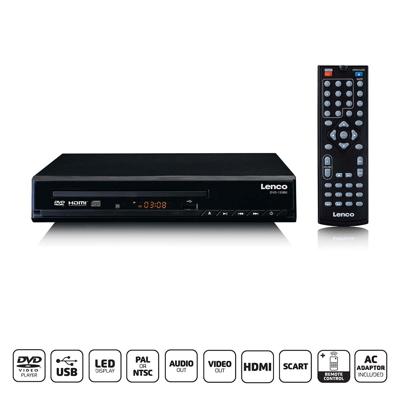 Lenco DVD-speler met HDMI en afstandsbediening Zwart - DVD-120BK