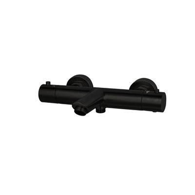 Thermostatische Badmengkraan Sanilux Peralta Opbouw Rond Mat Zwart Sanilux
