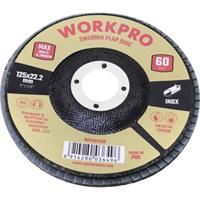 WorkPro WP407556 Lamellenschuurschijf Diameter 125 mm Boordiameter 22.2 mm 10 stuk(s)