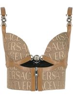 Versace haut bustier Versace Allover - Marron - thumbnail