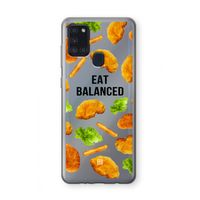 Eat Balanced: Samsung Galaxy A21s Transparant Hoesje