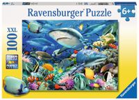 Ravensburger puzzel XXL haaienrif - 100 stukjes - thumbnail