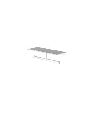 Hotbath &More Dubbele rolhouder voor Planchet serie Mat wit