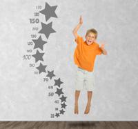 Sticker kinderen groeimeter sterren - thumbnail