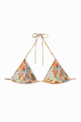 Bikinitop in Hawaïstijl met lurex - WHITE - L Bikinitop in Hawaïstijl met lurex - WHITE - L