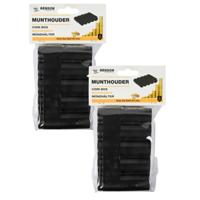 Benson munthouder - 2x - geschikt voor 5 muntsoorten - 13 x 12 cm - compact en handig in gebruik