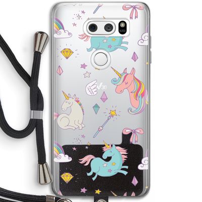 Fantasiewereld: LG V30 Transparant Hoesje met koord