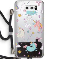 Fantasiewereld: LG V30 Transparant Hoesje met koord