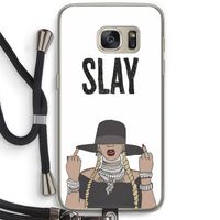 Slay All Day: Samsung Galaxy S7 Transparant Hoesje met koord