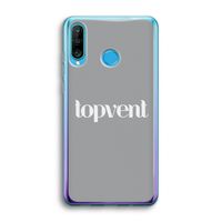 Topvent Grijs Wit: Huawei P30 Lite Transparant Hoesje