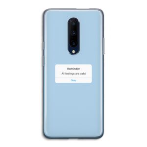 Reminder: OnePlus 7 Pro Transparant Hoesje