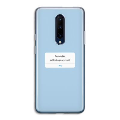 Reminder: OnePlus 7 Pro Transparant Hoesje