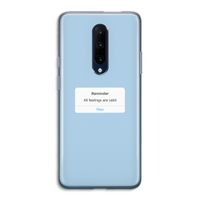 Reminder: OnePlus 7 Pro Transparant Hoesje