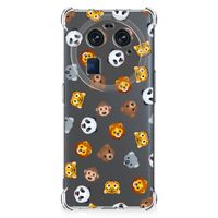 Doorzichtige Silicone Hoesje voor OPPO Find X6 Dieren Emojis