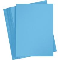 Creativ Company Gekleurd karton, a4, vel 210x297 mm, 180 gr, blauw, 100 vel/ 1 doos