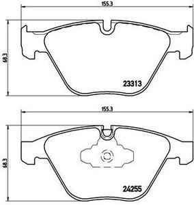 Remblokkenset, schijfrem BREMBO XTRA LINE P06055X