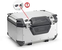 GIVI E172 rugsteun voor Outback OBKN58, topkoffer op de moto, Zwart