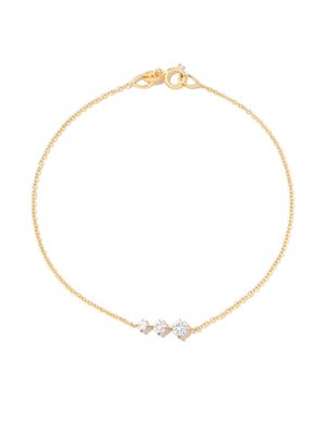 Lizzie Mandler Fine Jewelry bracelet Éclat Floating en or 14ct serti de diamants