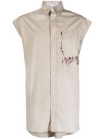 JORDANLUCA chemise Skulls en coton - Tons neutres