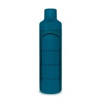 Yos Water Bottle & Pill Box Daily Bold Blue