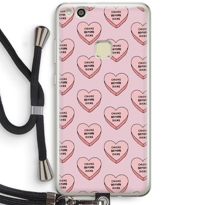 Chicks before dicks: Huawei Ascend P10 Lite Transparant Hoesje met koord