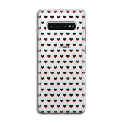 Hartjes: Samsung Galaxy S10 4G Transparant Hoesje