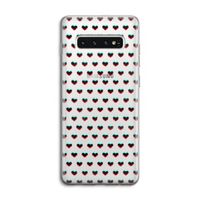 Hartjes: Samsung Galaxy S10 4G Transparant Hoesje Hartjes: Samsung Galaxy S10 4G Transparant Hoesje