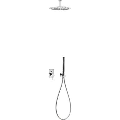 Regendouche set Tres Max | Inbouw | Mengkraan | 2-weg | Rond | Chroom