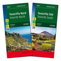 Wandelkaart - Wegenkaart - landkaart Tenerife Noord + Zuid | Freytag & Berndt