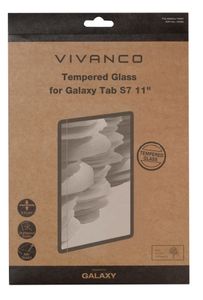 Vivanco PGLASSGALTABS7 Screenprotector (glas) Samsung Galaxy Tab S7 1 stuk(s)