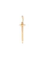 Aurelie Bidermann Screw' diamond pendant - Métallisé - thumbnail