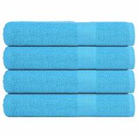 VidaXL Saunahanddoeken 4 st 80x200 cm 360 g/m² 100% katoen turquoise