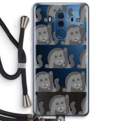 Cats: Huawei Mate 10 Pro Transparant Hoesje met koord