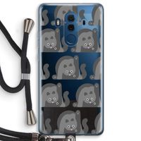 Cats: Huawei Mate 10 Pro Transparant Hoesje met koord