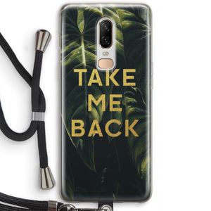 Take me back: OnePlus 6 Transparant Hoesje met koord