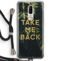 Take me back: OnePlus 6 Transparant Hoesje met koord