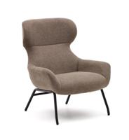 Kave Home Belina fauteuil chenille Lichtbruin Kave Home Belina fauteuil chenille Lichtbruin