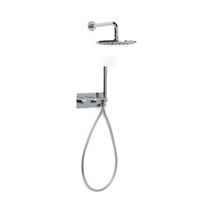 Regendouche set Blue Label Brondby | Inbouw | Thermostaatkraan | 2-weg | Rond | Chroom